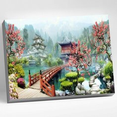 Картина по номерам (40х50 см) Японский пейзаж Molly