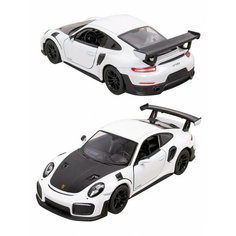 Металлическая машинка Kinsmart 1:36 «Porsche 911 GT2 RS» инерционная, белая KT5408D-1