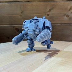 Игровая фигурка Дредноут Космодесанта c плазменным буром (Space Marine Dreadnought) Warhammer 40k/Вархаммер 40к Нет бренда
