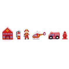 Набор аксессуаров для железной дороги Viga Toys 50815 Пожарная служба (дерево) Vigatoys