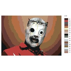 Картина по номерам X-767 "Певец Кори Тейлор" 70x110 Brushes Paints