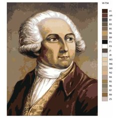 Картина по номерам W-734 "Антуан Лавуазье" 80x100 Brushes Paints