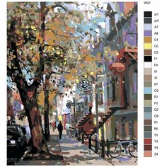 Картина по номерам W-21 "Городской пейзаж" 70x90 Brushes Paints