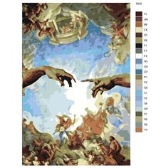 Картина по номерам T970 "Сотворение Адама" 80x120 Brushes Paints