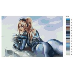 Картина по номерам V-176 "Игра StarCraft. Новая Земля" 70x110 Brushes Paints