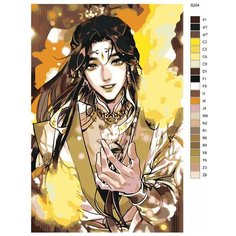 Картина по номерам S204 "Аниме - Благословение небожителей. Чэн xуа" 80x120 Brushes Paints