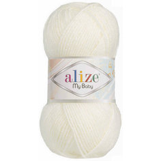 Пряжа Alize My baby жемчужный (450), 100%акрил, 150м, 50г, 1шт