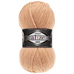 Пряжа Alize Superlana Midi карамель (502), 25%шерсть/75%акрил, 170м, 100г, 1шт