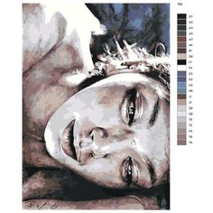 Картина по номерам Т 60 "Плачущая женщина", 80x120 Brushes Paints