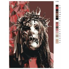 Картина по номерам X-763 "Рок-музыкант Джои Джордисон" 80x120 Brushes Paints
