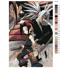 Картина по номерам W-715 "Аниме Шаман Кинг" 70x110 Brushes Paints