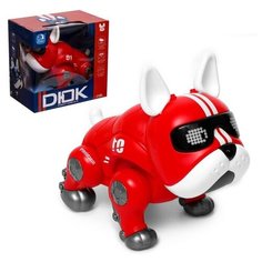 Робот-собака «Дюк», звуковые и световые эффекты, ходит, цвет красный IQ BOT