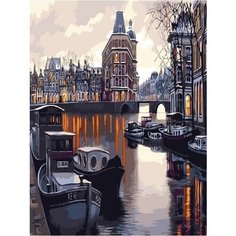 Картина по номерам Осенний причал 40х50 см Hobby Home