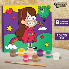 Роспись по холсту "Мейбл" 15х15 см, Гравити Фолз Disney