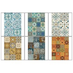 Набор декупажных карт 6 шт «Плитка» Noname