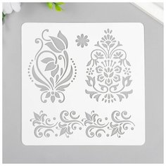 Трафарет "Мехенди" 15х15 см Noname