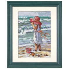 Набор для вышивания Dimensions "Девочка на пляже", 13x18 см