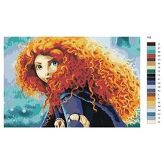 Картина по номерам Т62 "Храбрая сердцем", 40х60 см Brushes Paints