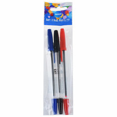 Набор шариковых ручек Pioneer 3 шт. (черная, красная, синия) Centrum