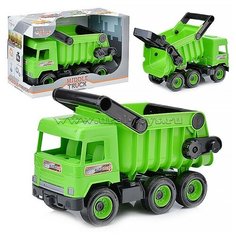 Авто "Middle truck" самосвал (зеленый) в коробке ТИГРЕС