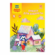 Папка для акварели, 10л, А4 Мульти-Пульти "Енот в Волшебном мире", 200г/м2 - 8 шт.