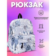 Детский рюкзак с принтами, для девочек и мальчиков, для прогулки и города школьный и для тренировок сфинкс3 Bags Art