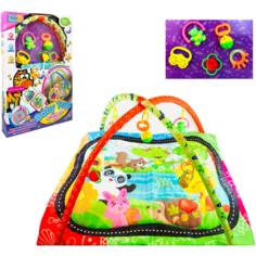 Детский игровой коврик с дугами и подвесными игрушками,65*7*45 см Baby Toys