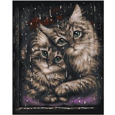 Картина по номерам Кошка с котенком 40х50 см Hobby Home