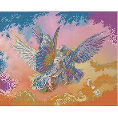 Вышивка бисером картины Голуби 24*30см Светлица