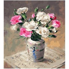 Картина по номерам Гвоздики 40х50 см Hobby Home