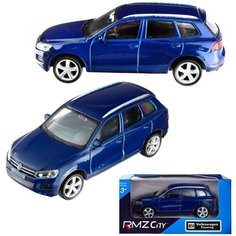 Машинка металлическая Uni-Fortune RMZ City 1:43 VOLKSWAGEN TOUAREG, Цвет Синий 444014-BLU