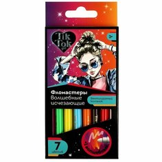 Фломастеры волшебные исчезающие, 7+1, TIK TOK GIRL Opt Baza