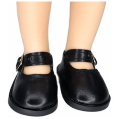 Обувь для кукол, Туфли 5 см с ремешком с пряжкой для Paola Reina 32 см, Berjuan 35 см, Vidal Rojas 35 см и др, черные Favoridolls