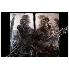 Картина по номерам на холсте игра Metro 2033 - 8614 Г 60x40