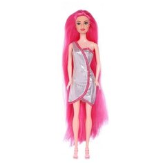 Кукла с трессами «Звезда вечеринки» розовая, в пакете Profit