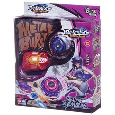 Игра настольная Junfa Волчок Battle blade. Swallow Armour Sally с синей сердцевиной и красным пусков