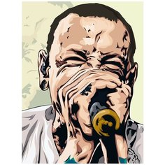Картина по номерам на холсте Музыка Linkin park (Честер Беннингтон) - 8350 В 30x40