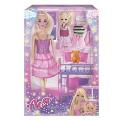 Набор с куклой Toys Lab Ася. Спокойной ночи, малышка с мини-куклой 35095