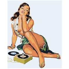 Картина по номерам Красивая дама 40х50 см Hobby Home