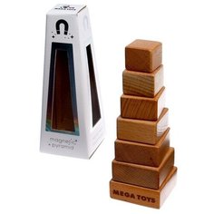 Мега тойс Игрушка деревянная «Магнитная пирамидка»