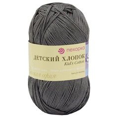 Пряжа Пехорка Детский хлопок, 100 % хлопок, 100 г, 330 м, 5 шт., 393 светлое моренго