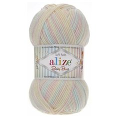 Пряжа Alize Baby Best Batik, 90 % акрил, 10 % бамбук, 100 г, 240 м, 5 шт., 6655 секционный