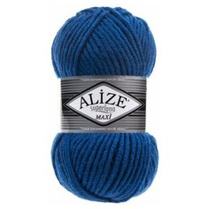 Пряжа Alize Superlana Maxi, 25 % шерсть, 75 % акрил, 100 г, 100 м, 5 шт., 141 василек