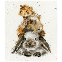 Набор для вышивания Piggy In The Middle (Поиграем в собачку) 26 x 30 см Bothy Threads XHD65