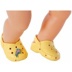 Zapf Creation BABY born 831-809 Бэби Борн кроксы для куклы 43 см желтые