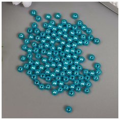 Бусины для творчества пластик "Бирюзово-зелёный" набор 200 шт d=0,6 см Арт Узор