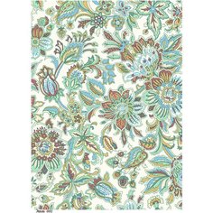 Рисовая бумага для декупажа А4 ультратонкая салфетка 0312 узор цветы орнамент винтаж крафт Milotto