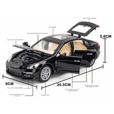 Машинка металлическая инерционная "Porsche Panamera" 1: 24 21 см. XLG