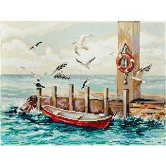 Алмазная мозаика Морской прибой 30x40 см. Freya