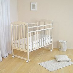 Кровать детская Pituso Bianca колесо-качалка Белый